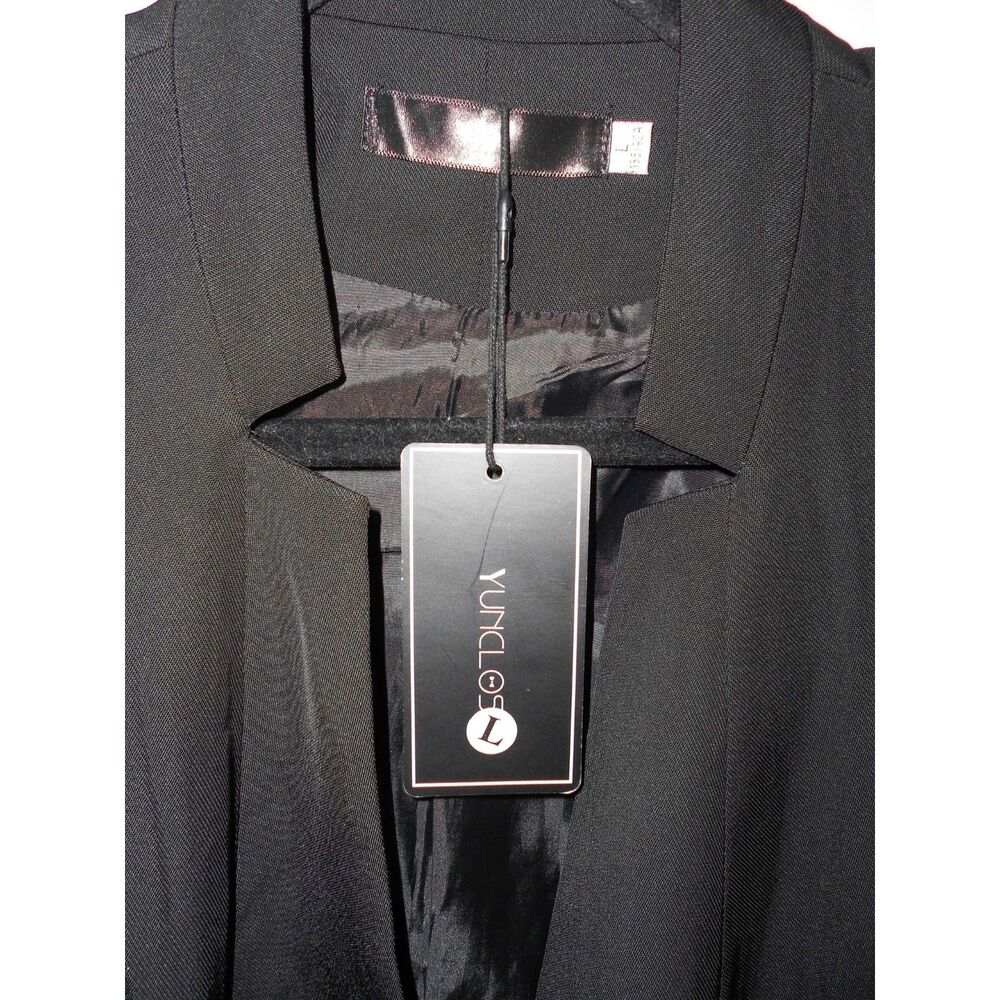 NWT Women's Large L Black Blazer Single Button - Picture 3 of 3